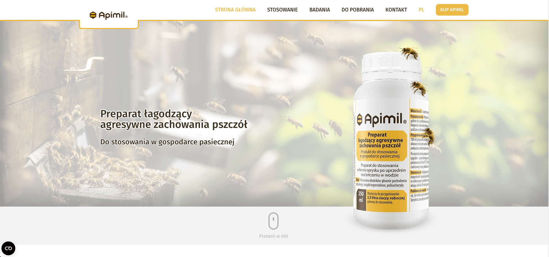 Zrzut strony internetowej apimil.pl