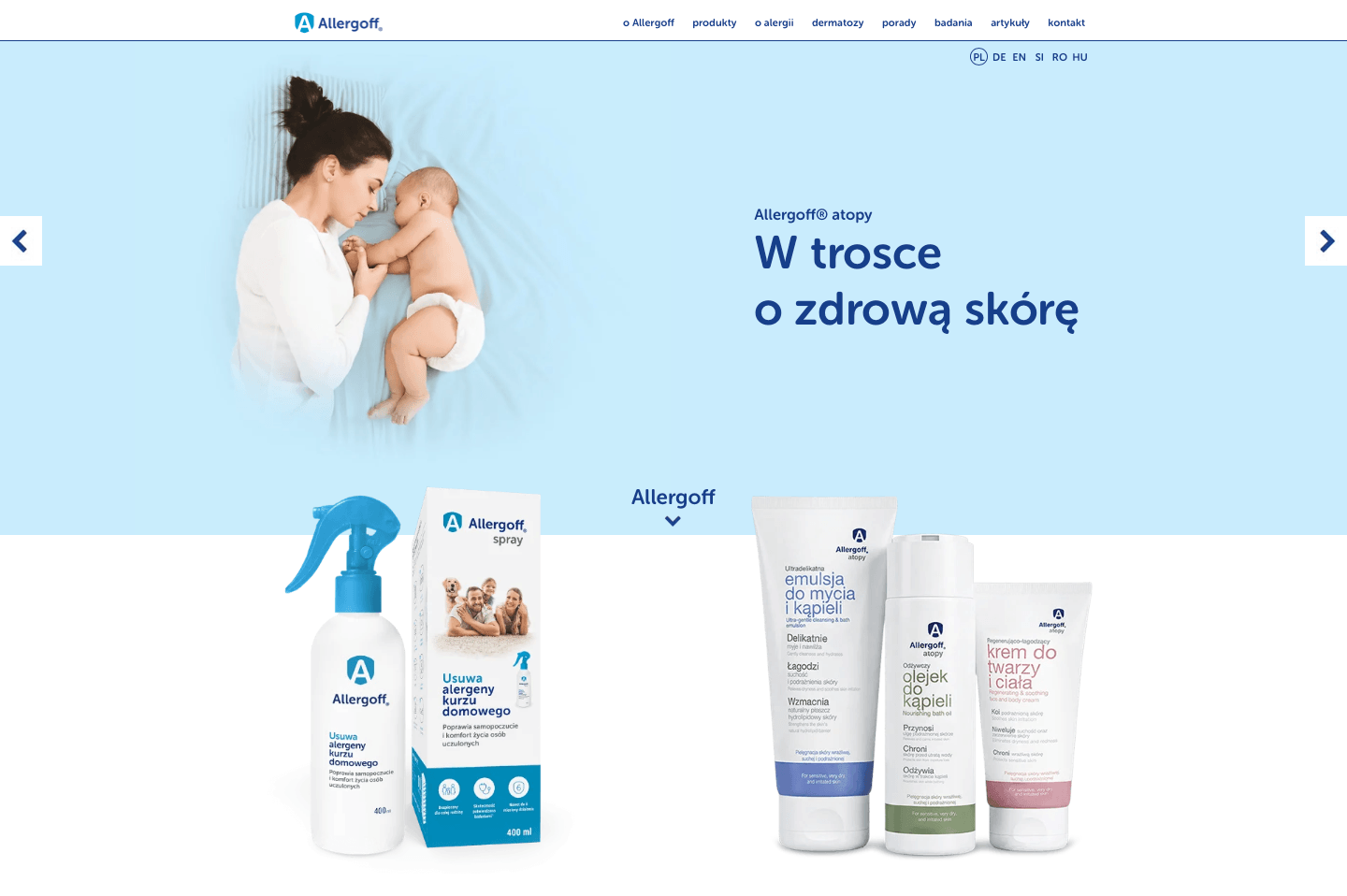 Zrzut strony internetowej allergoff.pl