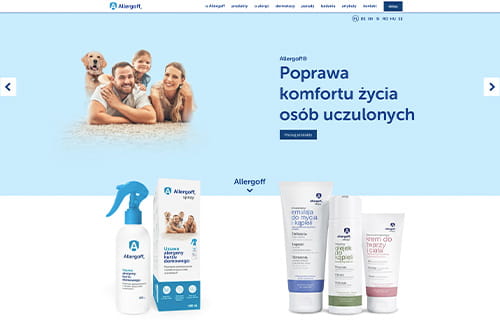 Allergoff -screen strony internetowej