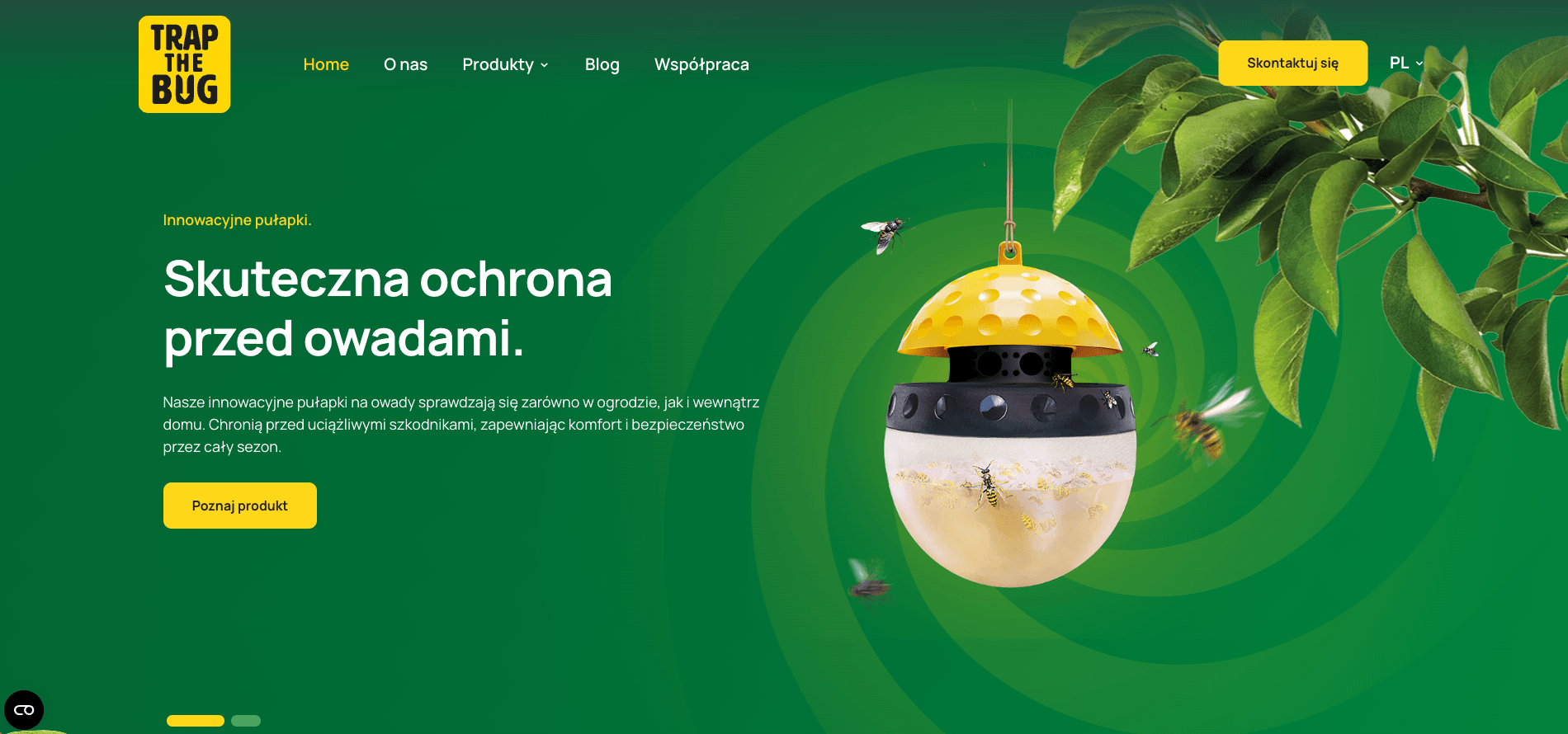 Zrzut strony internetowej pl.trapthebug.com