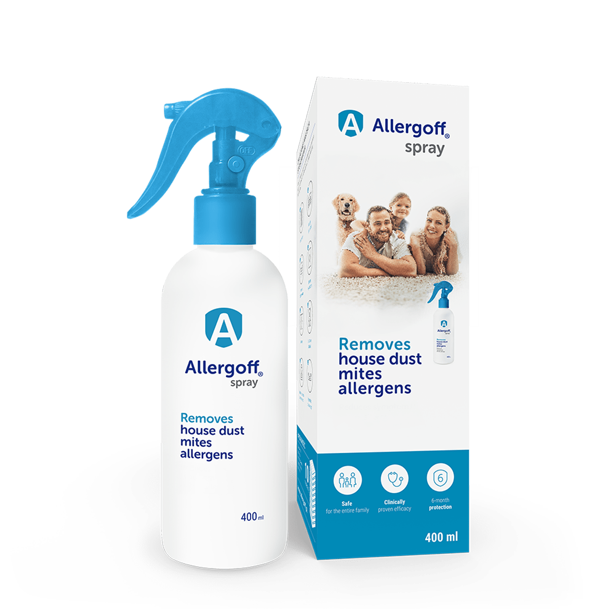 Allergoff spray visualisation