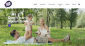 Kick The Tick - website screenshot