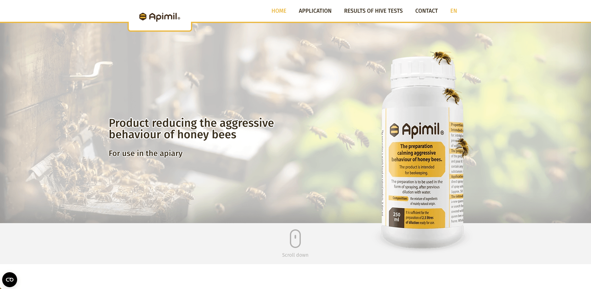 Screenshot of apimil.com website