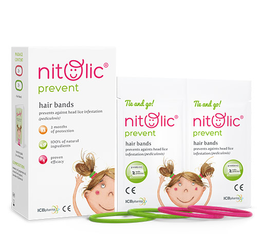 NITOLIC® prevent hair bands for prevention of head lice infestations  (pediculosis) - ICB Pharma