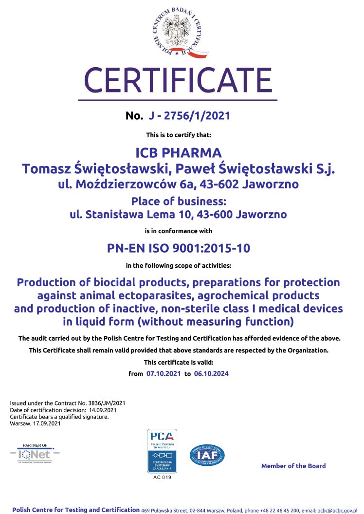 ISO 9001:2015-10 Certificate