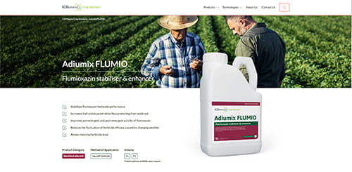 Adiumix Flumio - website screenshot