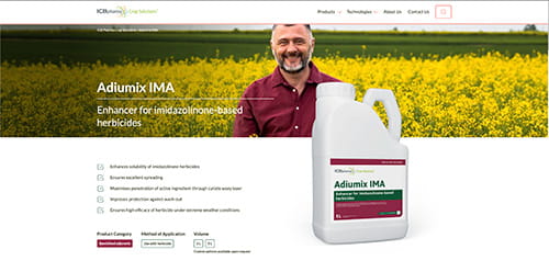 Adiumix IMA - website screenshot