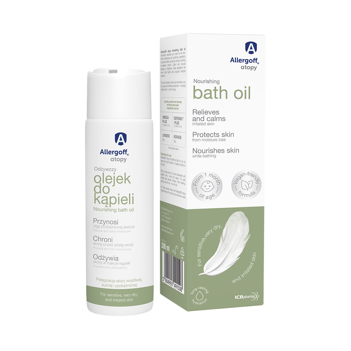 Allergoff atopy Nourishing bath oil - visualization