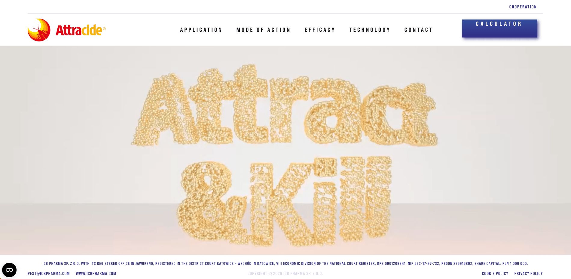 Screenshot of attracted.eu website